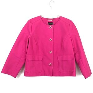 Dana Buchman Pink Blazer with Gold Detail